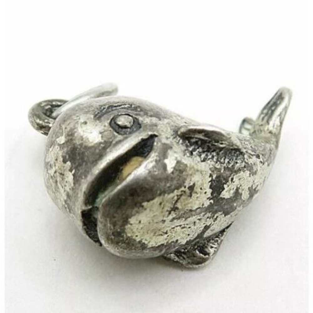 Whimsical Whale‎ Charm Pendant Sterling Silver Cute Nautical Ocean Animal - Picture 3 of 3